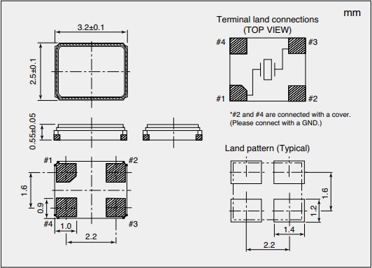 NDK NX3225SA Crystal Units